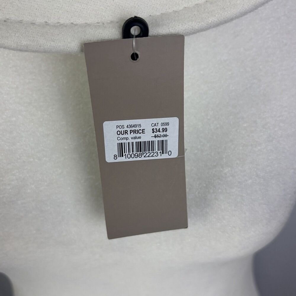 Crown Vintage Hat Women's Creme Ivory Modern Boho Fedora Rancher NWT - Picture 3 of 8